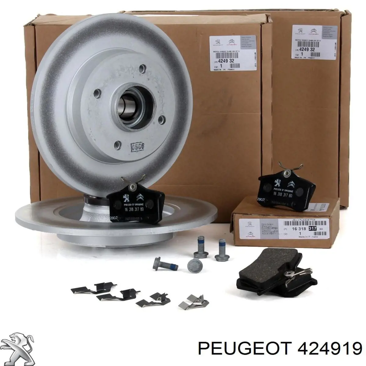 Купити 424919 Peugeot/Citroen Диск заднього гальма