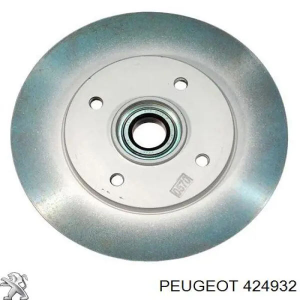 424932 Peugeot/Citroen диск гальмівний задній