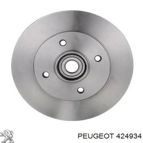 424934 Peugeot/Citroen диск гальмівний задній
