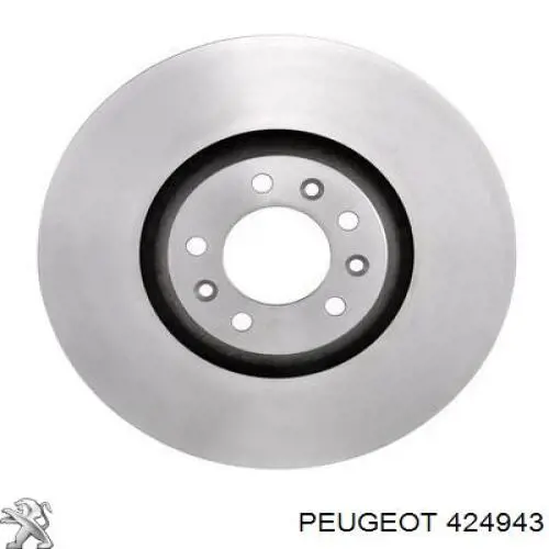 Диск переднього гальма Peugeot/Citroen 424943 ціна, від 64.34 USD