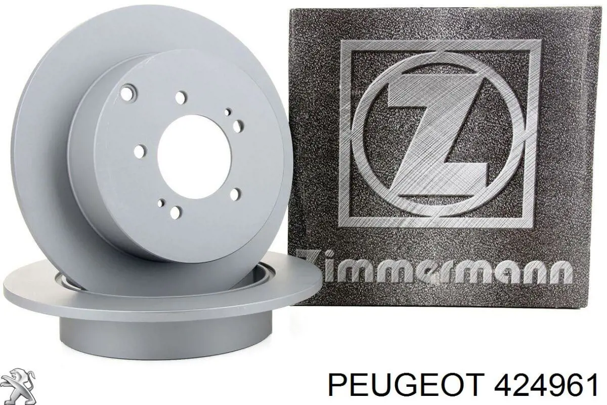 Купити 424961 Peugeot/Citroen Диск заднього гальма