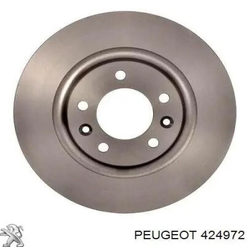424972 Peugeot/Citroen диск гальмівний задній