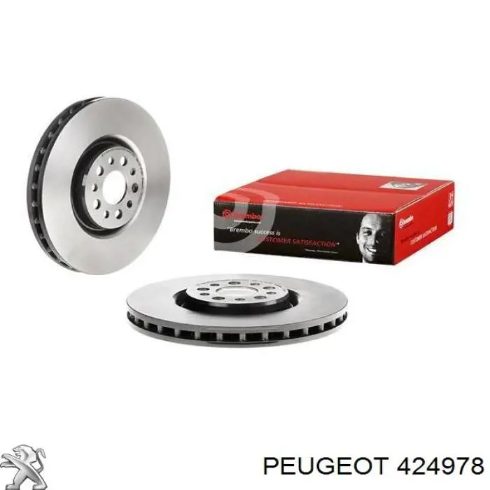 424978 Peugeot/Citroen диск гальмівний передній