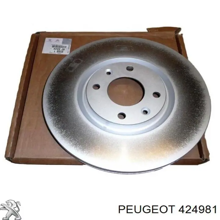 Диск гальмівний передній 424981 Peugeot/Citroen