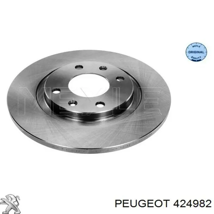 424982 Peugeot/Citroen диск гальмівний передній