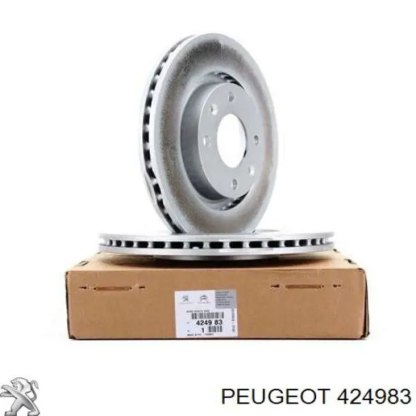 424983 Peugeot/Citroen диск гальмівний передній