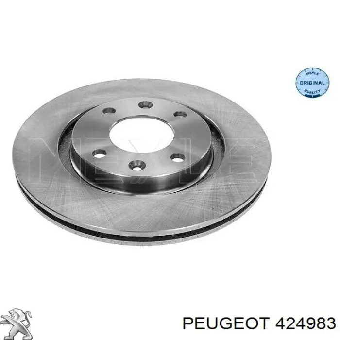 Диск переднього гальма Peugeot/Citroen 424983 ціна, від 32.29 USD