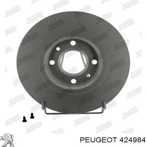 Гальмівні диски передні 424984 Peugeot/Citroen