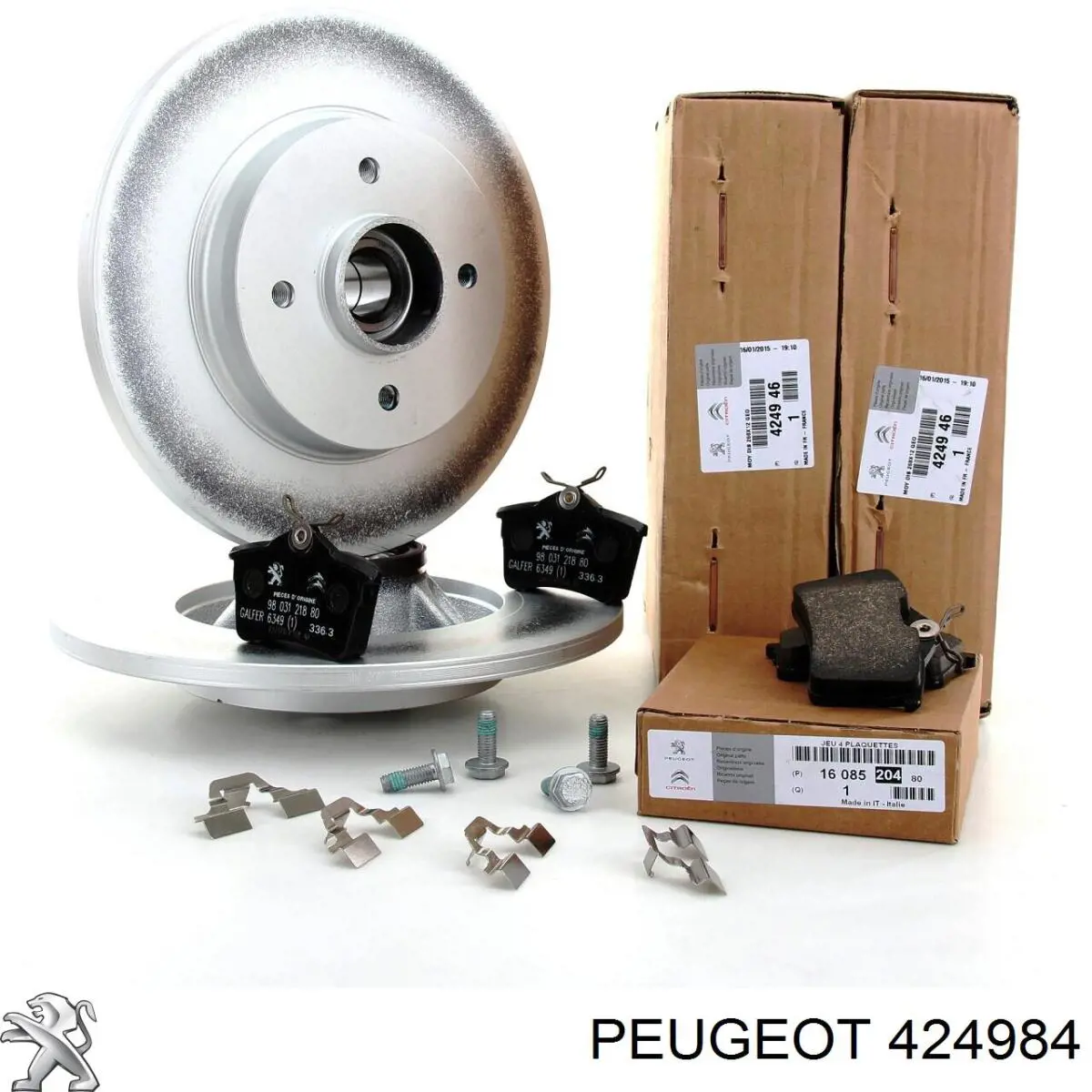 Диск гальмівний передній Peugeot/Citroen 424984