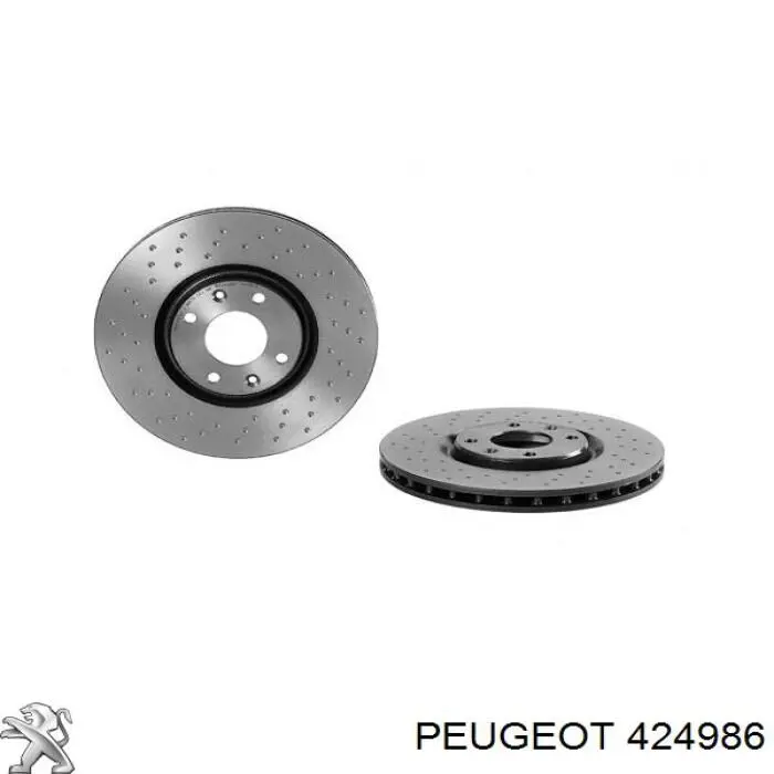 Диск переднього гальма Peugeot/Citroen 424986 ціна, від 44.65 USD