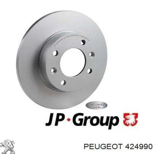 Купити 424990 Peugeot/Citroen Диск заднього гальма