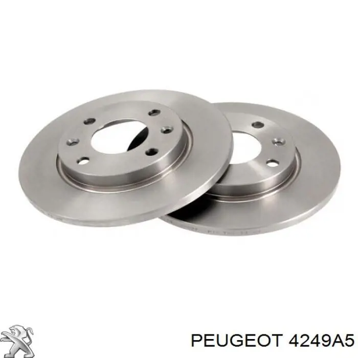 Диск переднього гальма Peugeot/Citroen 4249A5 ціна, від 28.41 USD