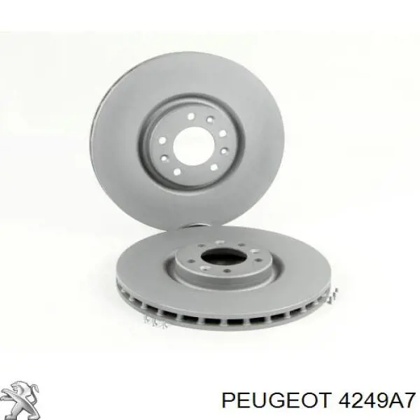Гальмівні диски передні 4249A7 Peugeot/Citroen