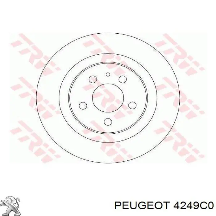 Задні дискові гальма Peugeot/Citroen 4249C0 ціна, від 28.10 USD