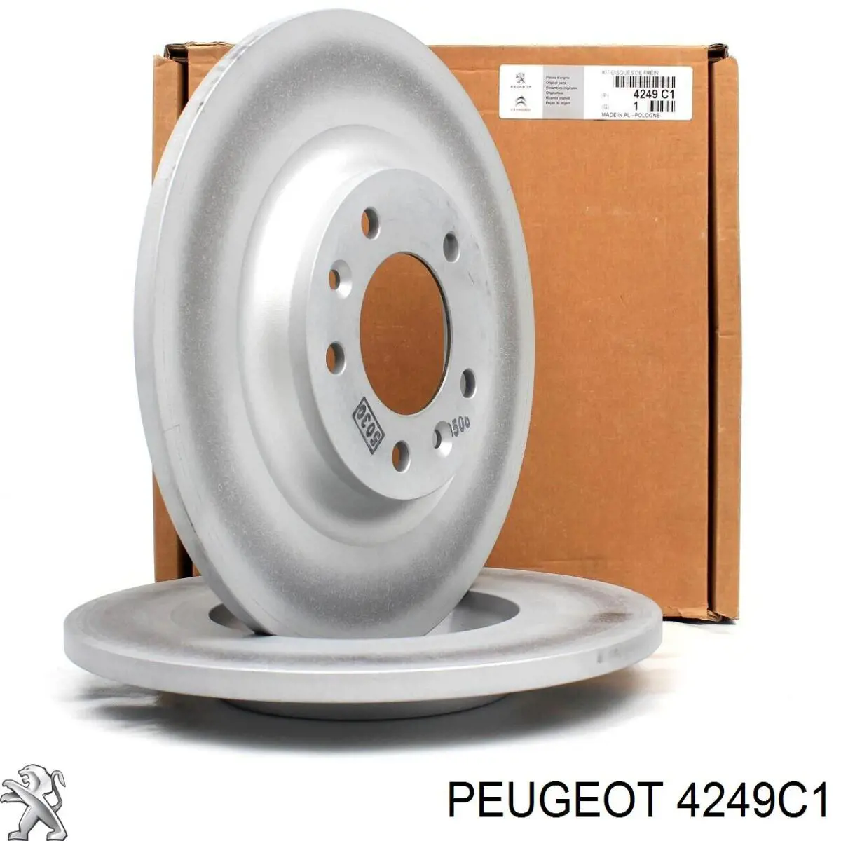 Купити 4249C1 Peugeot/Citroen Диск заднього гальма