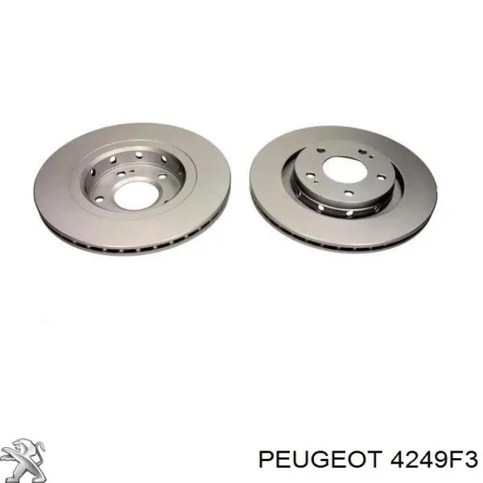 Диск переднього гальма Peugeot/Citroen 4249F3 ціна, від 41.83 USD