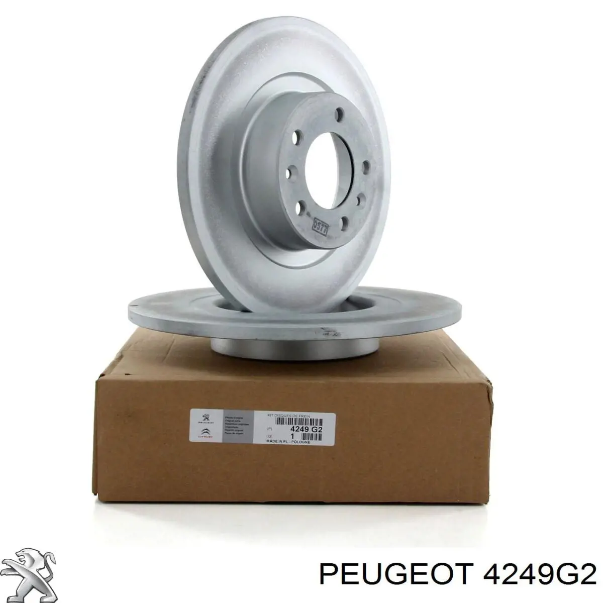 Купити 4249G2 Peugeot/Citroen Диск заднього гальма