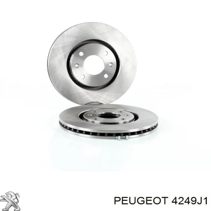 Гальмівні диски передні 4249J1 Peugeot/Citroen