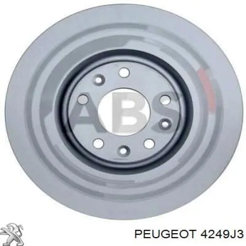 4249J3 Peugeot/Citroen Гальмо дискове переднє