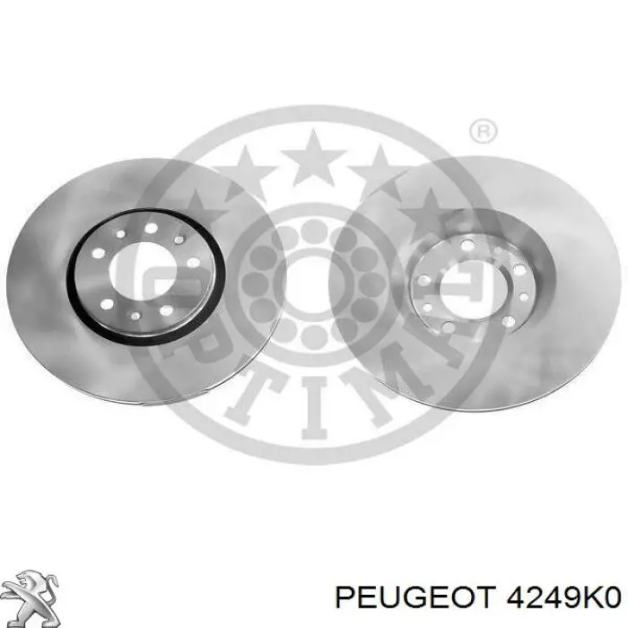 4249K0 Peugeot/Citroen диск гальмівний передній