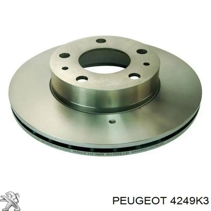 4249K3 Peugeot/Citroen диск гальмівний передній