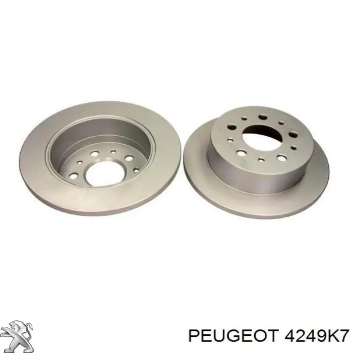 Купити 4249K7 Peugeot/Citroen Диск заднього гальма
