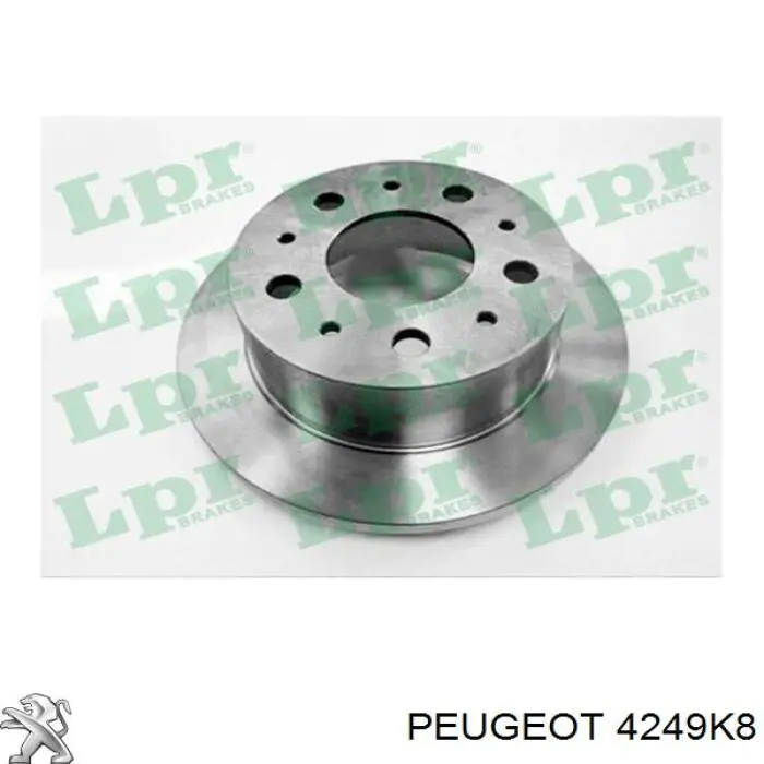 Купити 4249K8 Peugeot/Citroen Диск заднього гальма