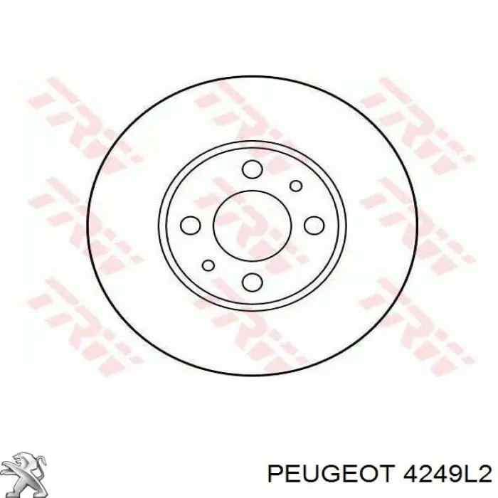 Гальмівні диски передні 4249L2 Peugeot/Citroen