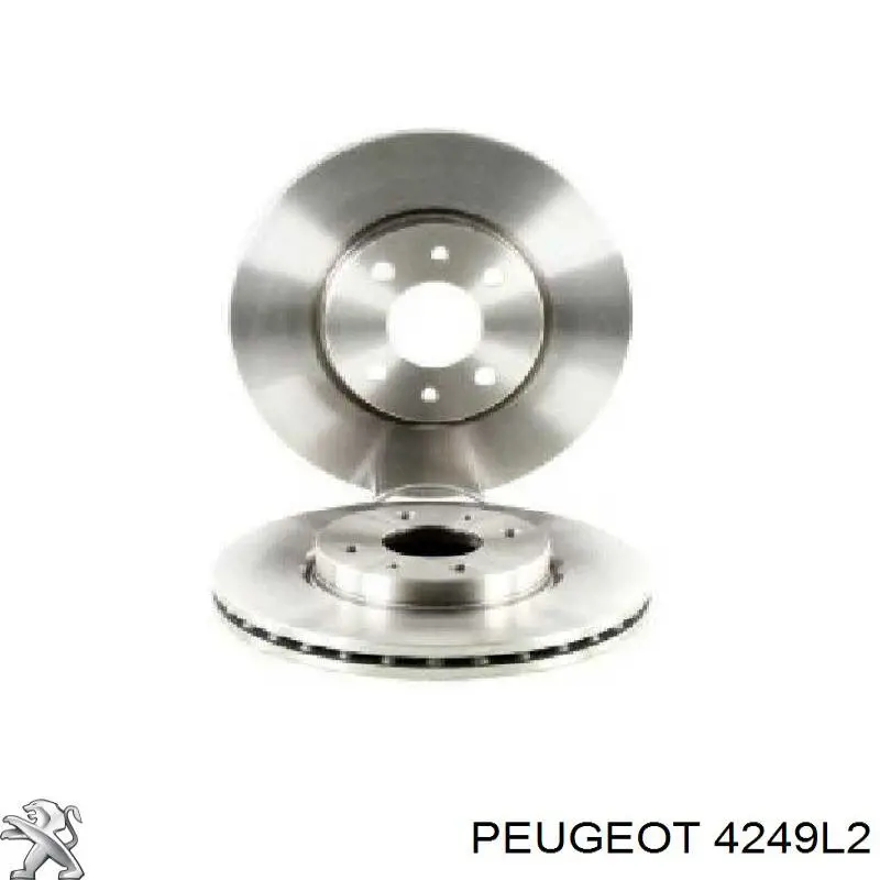 Диск переднього гальма Peugeot/Citroen 4249L2 ціна, від 28.10 USD