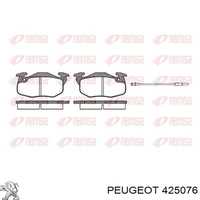 Колодки гальмівні передні, дискові 425076 Peugeot/Citroen