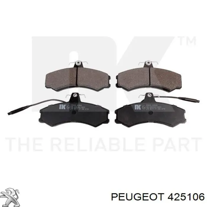 425106 Peugeot/Citroen Передні гальмівні колодки