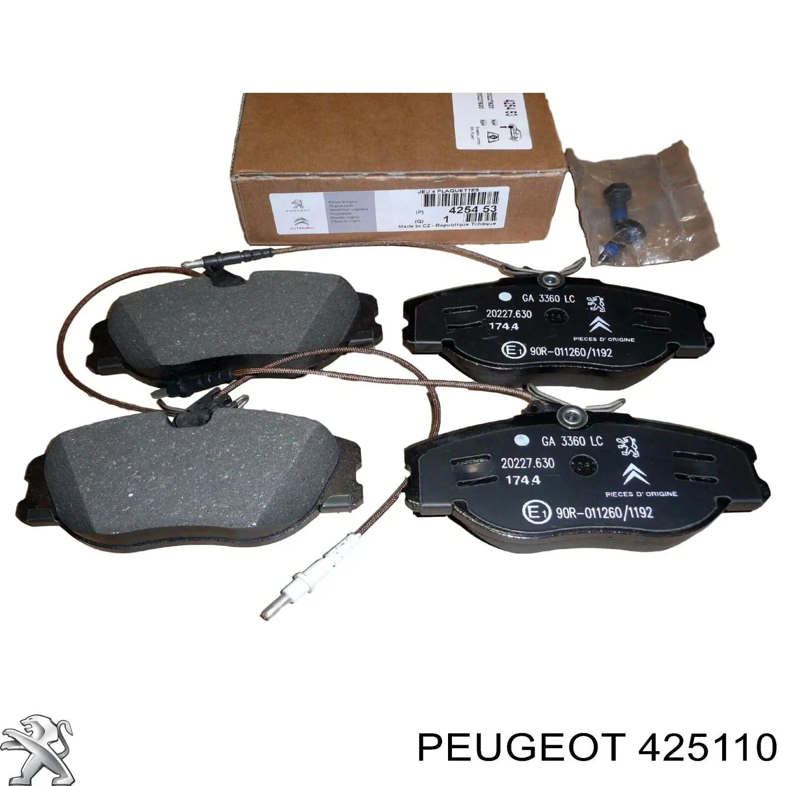Гальмівні колодки Peugeot/Citroen 425110 ціна, від 16.89 USD
