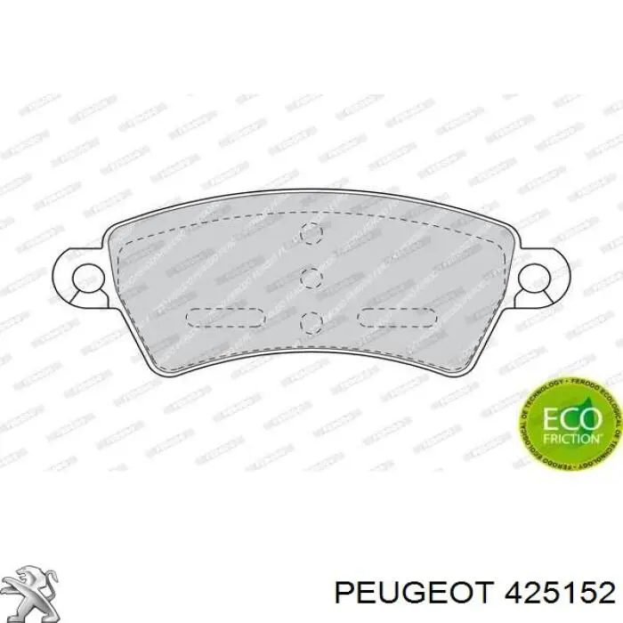 Гальмівні колодки Peugeot/Citroen 425152 ціна, від 28.55 USD
