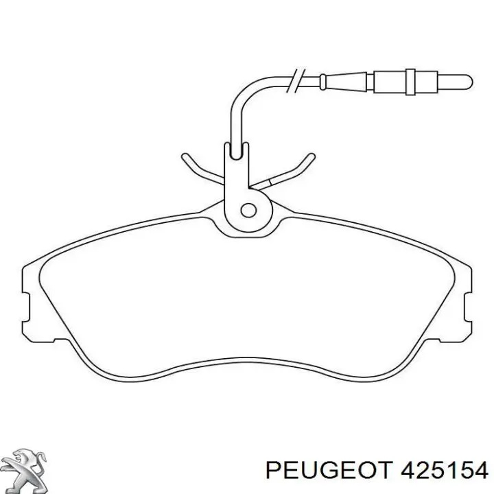 Купити 425154 Peugeot/Citroen Колодки гальмівні передні, дискові