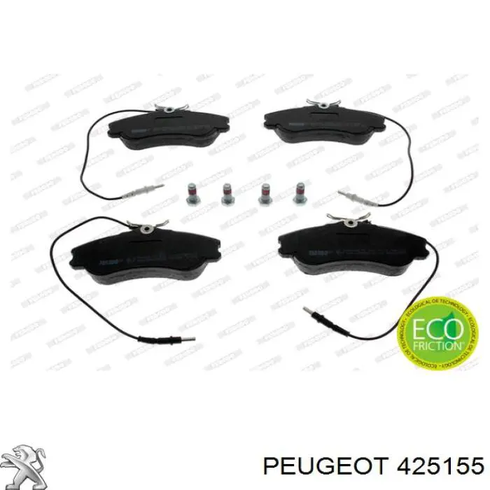 Купити 425155 Peugeot/Citroen Колодки гальмівні передні, дискові
