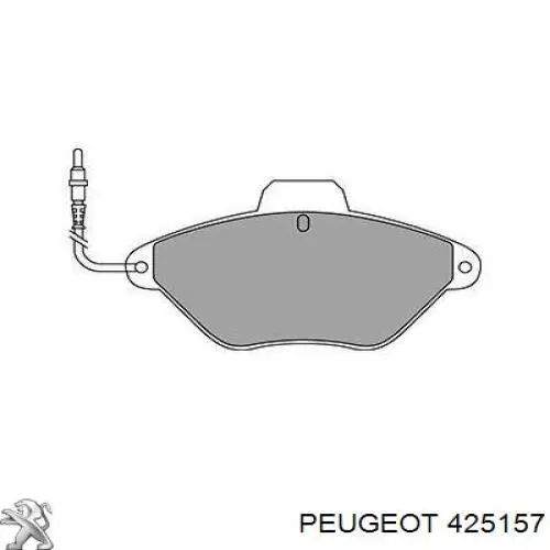 Колодки гальмівні передні, дискові 425157 Peugeot/Citroen