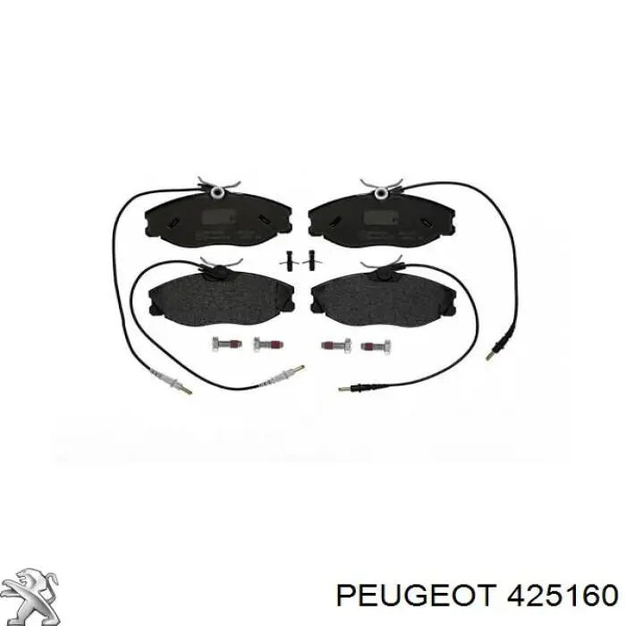 425160 Peugeot/Citroen колодки гальмівні передні, дискові