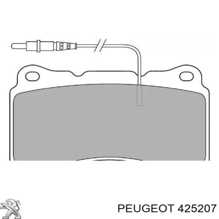 Передні тормозні колодки 425207 Peugeot/Citroen