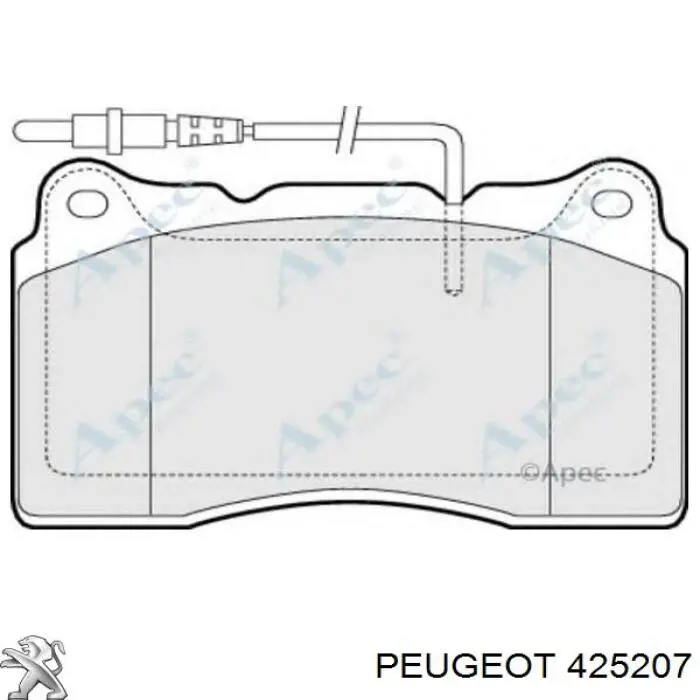 Тормозні колодки Peugeot/Citroen 425207