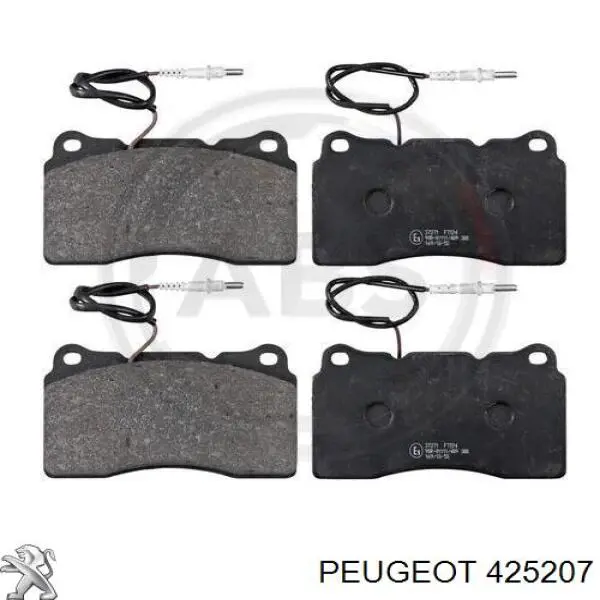 Гальмівні колодки Peugeot/Citroen 425207 ціна, від 38.59 USD