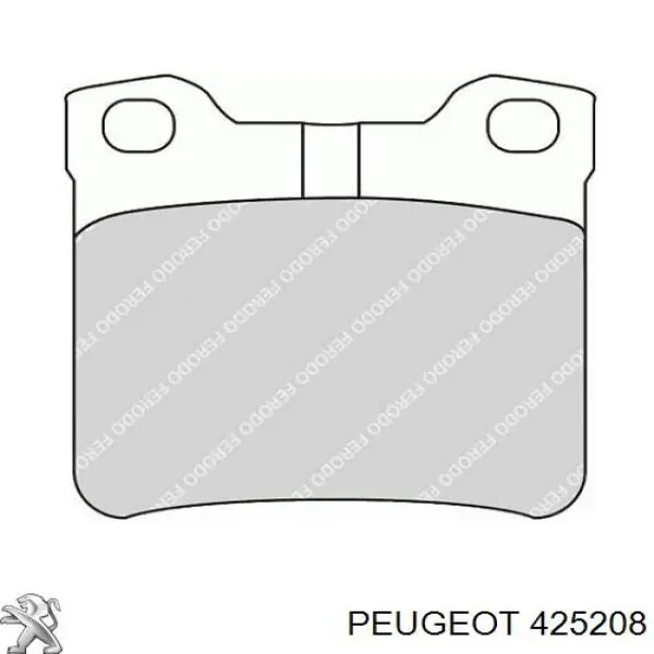 Задні гальмівні колодки Peugeot/Citroen 425208 ціна, від 15.78 USD
