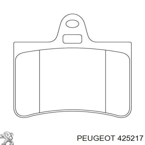 Задні гальмівні колодки Peugeot/Citroen 425217 ціна, від 16.09 USD