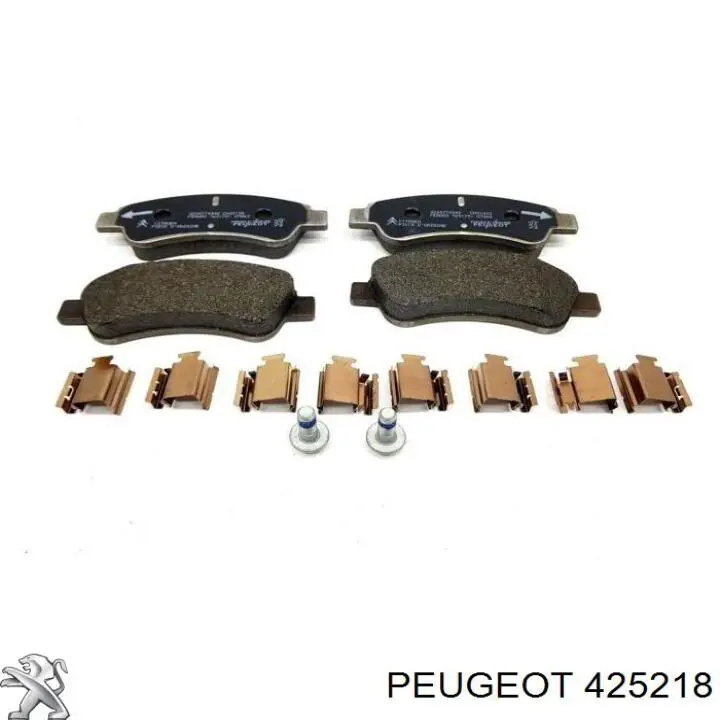 425218 Peugeot/Citroen колодки гальмівні передні, дискові
