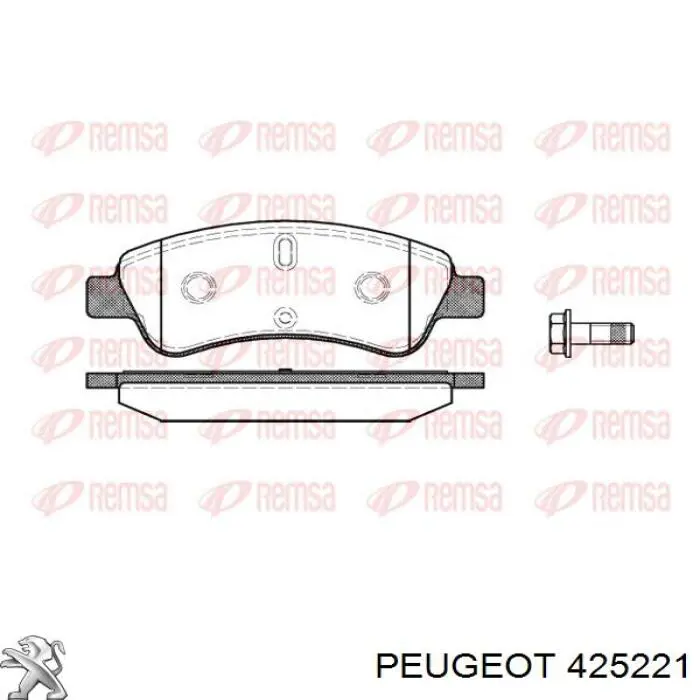 Гальмівні колодки Peugeot/Citroen 425221 ціна, від 22.17 USD