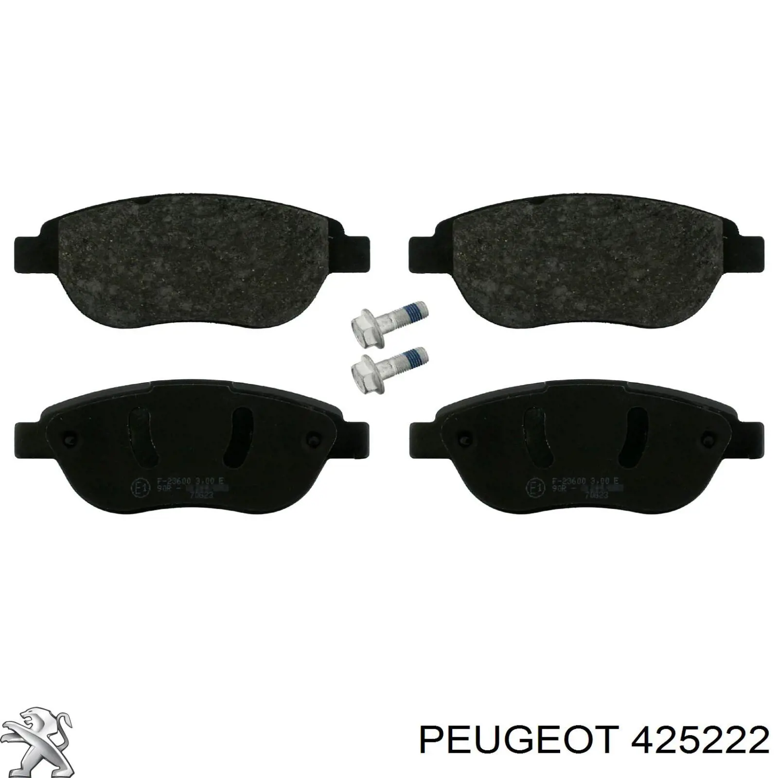 Купити 425222 Peugeot/Citroen Колодки гальмівні передні, дискові