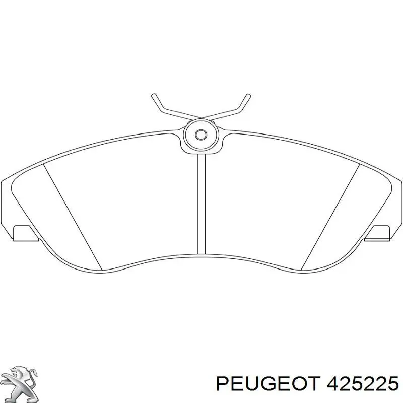 425225 Peugeot/Citroen колодки гальмівні передні, дискові