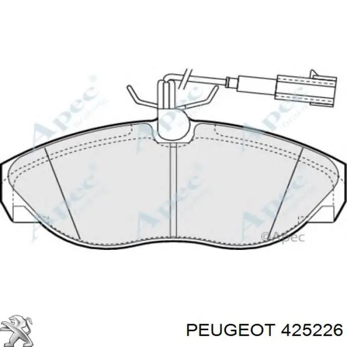 Колодки гальмівні передні, дискові 425226 Peugeot/Citroen