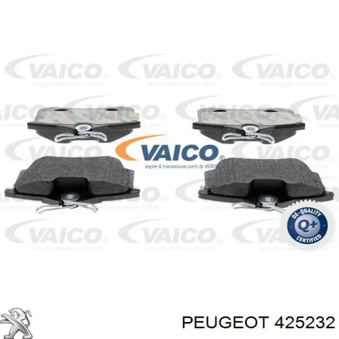 Колодки гальмові задні, дискові 425232 Peugeot/Citroen