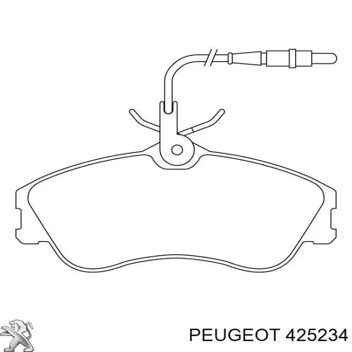 Гальмівні колодки Peugeot/Citroen 425234 ціна, від 19.95 USD