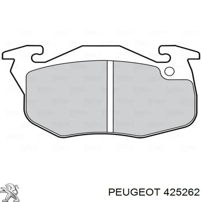 425262 Peugeot/Citroen колодки гальмівні передні, дискові